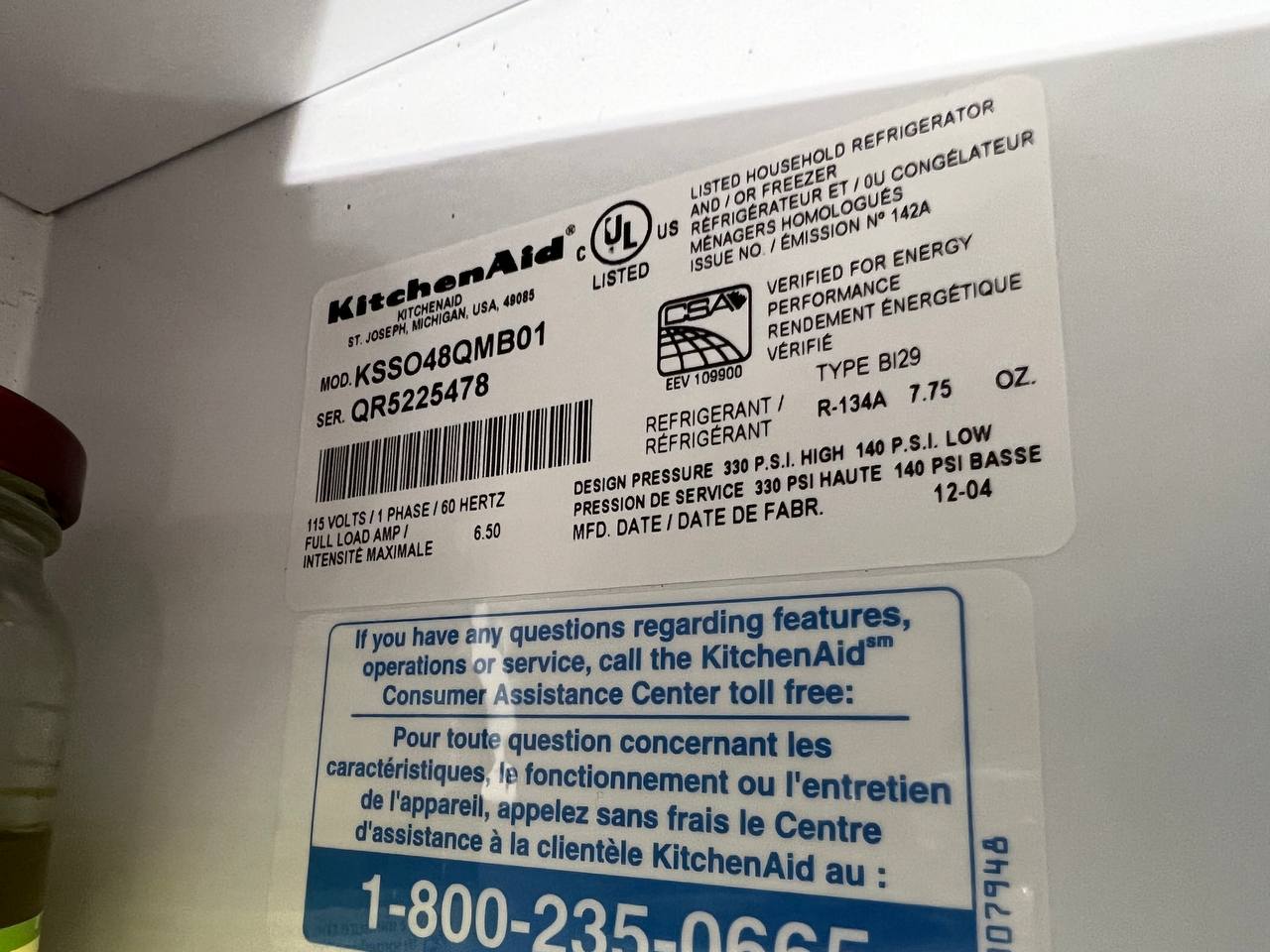 Fridge KitchenAid Repair Rancho San Diego County, CA, US