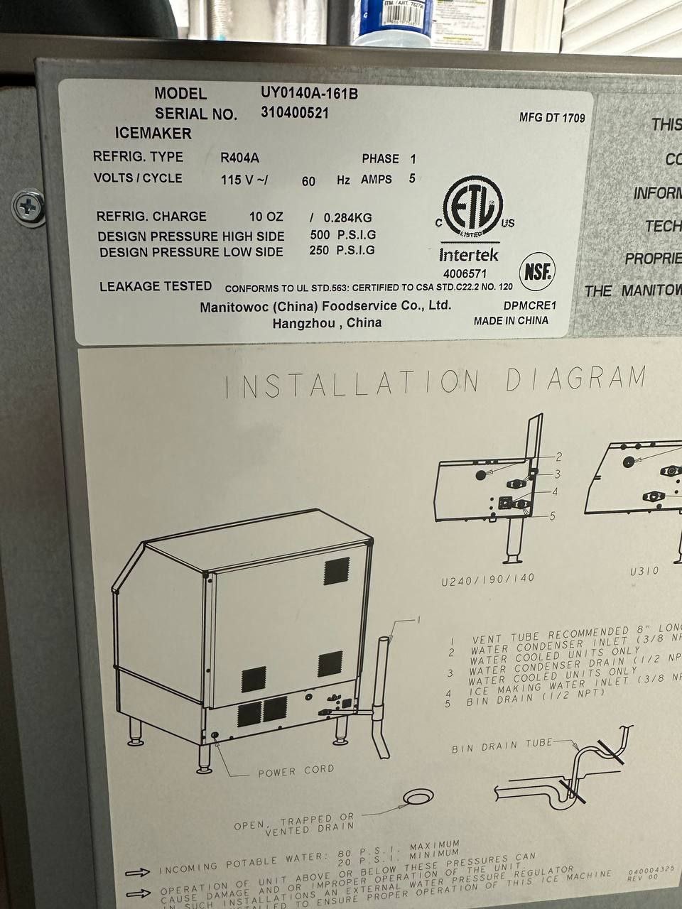 Ice Machine Manitowoc Repair in San Diego San Diego, CA, US